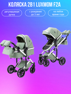 Коляска 2в1 Luxmom F2A зеленый