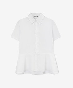 Блузка с коротким рукавом белая для девочки Gulliver (164)