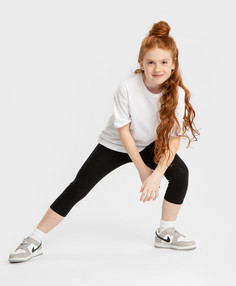 Велосипедки с плоскими швами черные Button Blue (158)