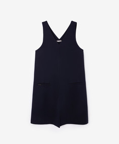 Сарафан из джерси с карманами синий для девочки Gulliver (146)