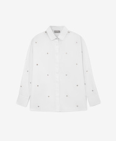 Рубашка с люверсами белая для девочки Gulliver (152)