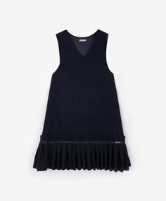 Сарафан текстильный синий для девочки Gulliver (134)