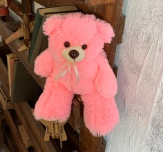 Игрушка мягкая Медвежья Башня Шеллкип розовый 30 см