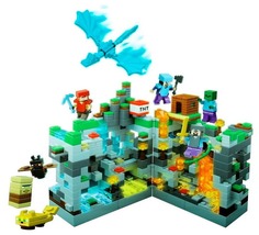 Конструктор RENZAIMA Minecraft No.682, 858 деталей с LED-подсветкой Create Home
