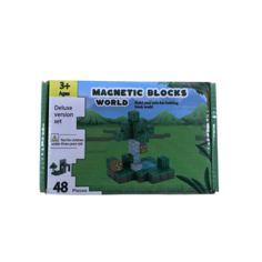 Магнитный конструктор Minecraft Magnetic Blocks World 2,5 см 48 деталей EGP