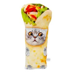 Мягкая игрушка Кот-шаурма 28 х 15 х 6 см No Brand