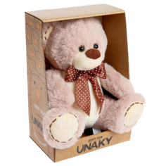 Мягкая игрушка Unaky Soft Toy Мишка влюбленный коричневый 22 см