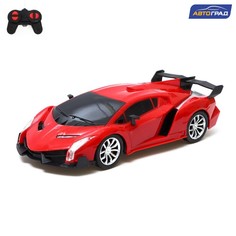 Радиоуправляемая машинка Автоград Спорткар, на батарейках, цвет красный