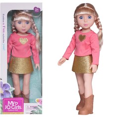 Кукла в розовой кофте и золотой юбке 36 см WJ-37781 Junfa Toys