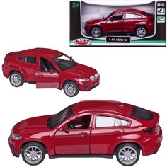 Машинка MSZ серия 1:43 BMW X6, цвет красный, инерционный механизм, двери открываются