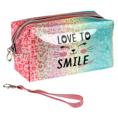 Косметичка Lukky Love to Smile глянцевая 18*10,5*5,8см 1шт