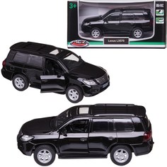 Машинка MSZ серия 1:43 Lexus LX570, цвет чёрный, инерционная, двери открываются WE-15949B