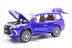Машинка металлическая Карандашофф Лексус LX 570 21 см синяя