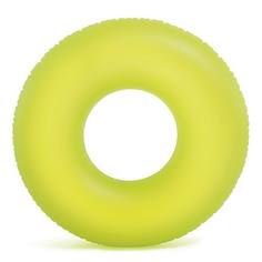 Круг надувной INTEX Neon Frost Tube Неоновый холодный, салатовый 91см int59262NP/салатовый