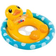 Круг надувной INTEX для малышей с трусами See-Me Sit Pool RidersЗверята-обнимашки Утка