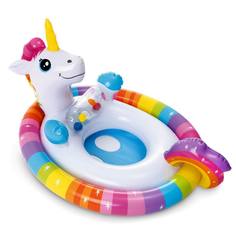 Круг надувной INTEX для малышей с трусами See-Me Sit Pool RidersЗверята-обнимашки Единорог