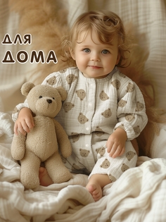 Комбинезон детский Сонный гномик Токио, бежевый, 74.