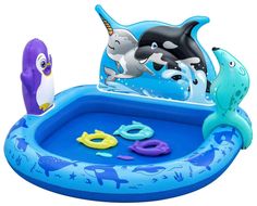 Бассейн Bestway 53156 Polar Pals надувной 134 x 131 x 73 см 84 л