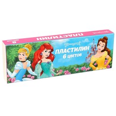 Пластилин 6 цветов 90 г "Принцессы" Disney