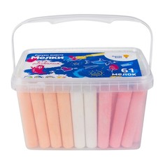 Мелки для рисования, 61 шт. толстого мелка, 9 цветов Genio Kids