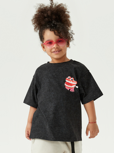 Футболка детская Happy Baby 88211, black (teeths), 116