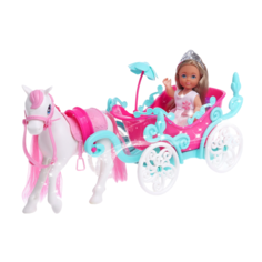Игровой набор Sima-Land Карета с лошадкой и куклой Lyna