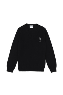 Пуловер детский US Polo Assn G083SZ0TK0ECV02-SK23_VR046, черный, 110