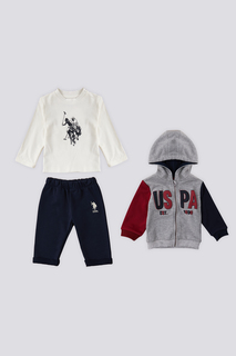 Костюм повседневный US Polo Assn G085SZ0BT0USB1434_VR086, серый, темно-синий, 74