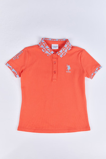 Футболка детская US Polo Assn G084SZ0110SD01-IY024_VR039, коралловый, 140