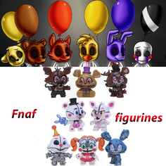 Набор фигурок аниматроники фигурки Фнаф лего аниматроники монти бонни чика фокси, 8 шт No Brand