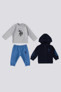 Костюм повседневный US Polo Assn G085SZ0BT0USB1442_VR033, темно-синий, синий, серый, 74