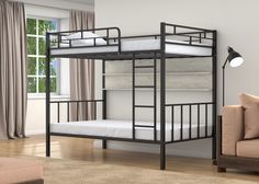 Двухъярусная кровать 4 сезона 120x190 Валенсия 120 Черный полка Дуб крафт белый