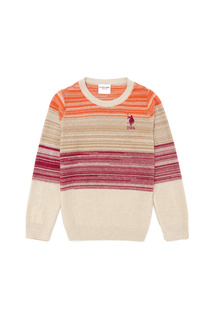 Джемпер детский US Polo Assn G083SZ0TK0NEV_VR225, кремовый, бежевый, 122