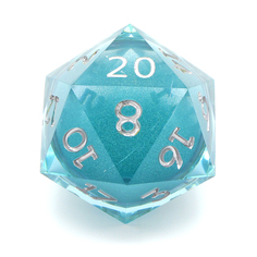 Кубик акриловый Stuff-Pro дайс d20 55мм синий