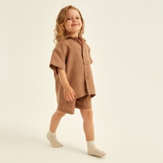 Пижама детская SL HOME Comfort, кофейный, 98-104