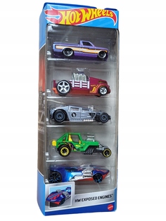 Набор игровой Hot Wheels Exposed Engines из 5 машинок, HLY79