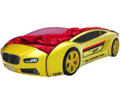 Кровать-машина Roadster Ауди Желтый Ауди Roadster, Без подсветки Киндер