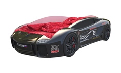 Кровать-машина Киндер Ламба Next Черный (Ламба Next) Без подсветки