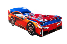 Кровать-машина Киндер Классик Оранжевый (Lamborghini) С подсветкой дна