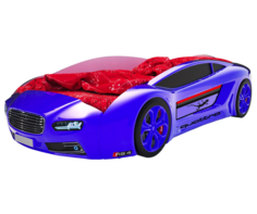 Кровать-машина Roadster Ауди Синий Ауди Roadster, С подсветкой дна Киндер