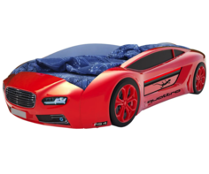 Кровать-машина Roadster Ауди Красный Ауди Roadster, С подсветкой дна Киндер