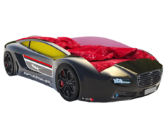 Кровать-машина Roadster Ауди Черный Ауди Roadster, Без подсветки Киндер