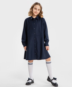 Платье детское Button Blue 224BBGS25051000, синий, 134