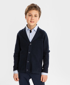 Кардиган детский Button Blue 224BBBS35021000, синий, 134