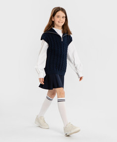 Жилет детский Button Blue 224BBGS30021000, синий, 158