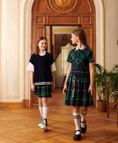 Платье детское Gulliver 224GSGC2501, зеленый, 128