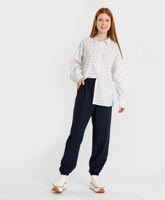 Брюки детские Button Blue 224BBGS63031000, синий, 140