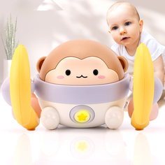Интерактивная игрушка обезьянка акробат музыкальная No Brand