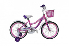 Велосипед детский Lorak Junior 18 Girl 2024 рост 18 Розовый Фиолетовый