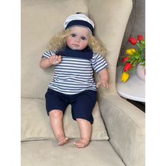 Кукла Реборн мягконабивная 60см в пакете (FA-419) Npk Toys